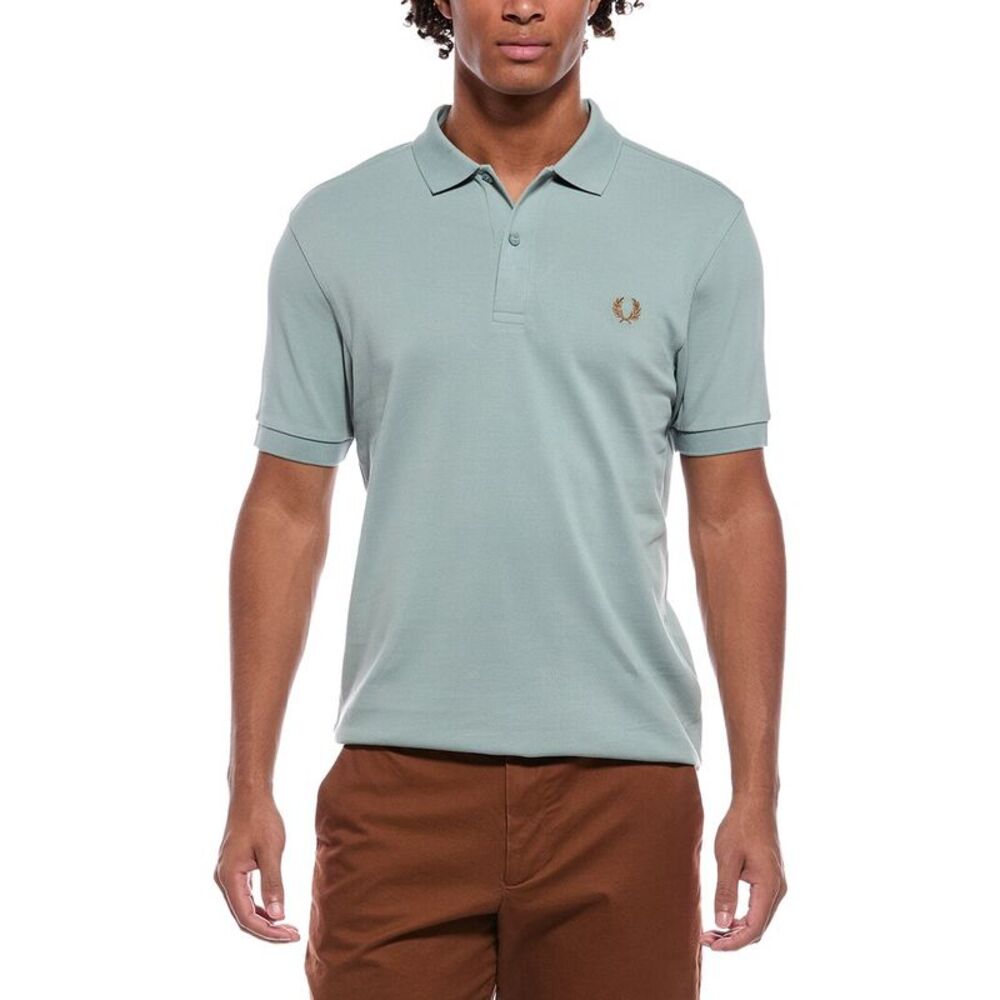 Fred Perry Mens  Pique Polo Shirt, Blue